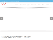 Tablet Screenshot of enjoy.edu.pl